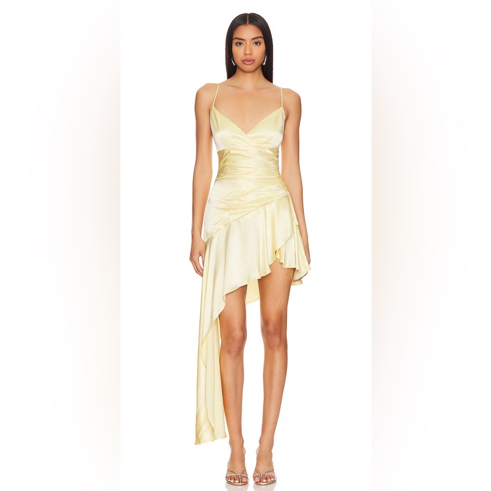 Bardot Gold Asymmetrical Dress